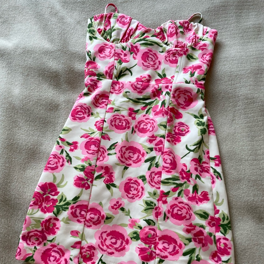 Zara Pink Floral Mini Dress